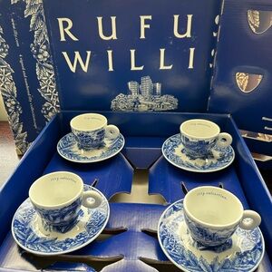 Illy Coffee Espresso Cups & Saucers!